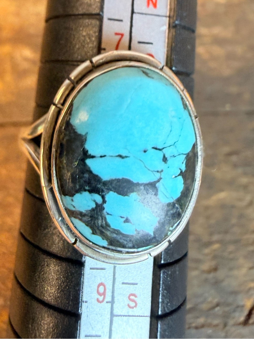 Stormy Mountain Turquoise 925 Sterling Silver Ring